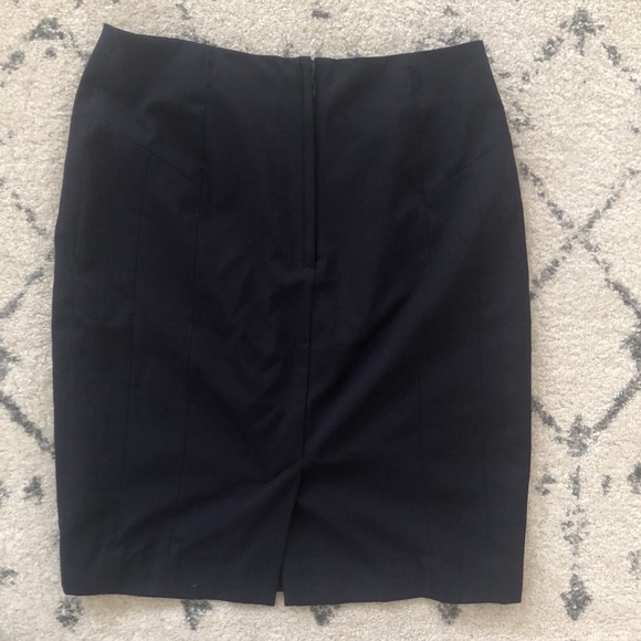 H&M navy blue pencil skirt size US 8 - Picture 2 of 3